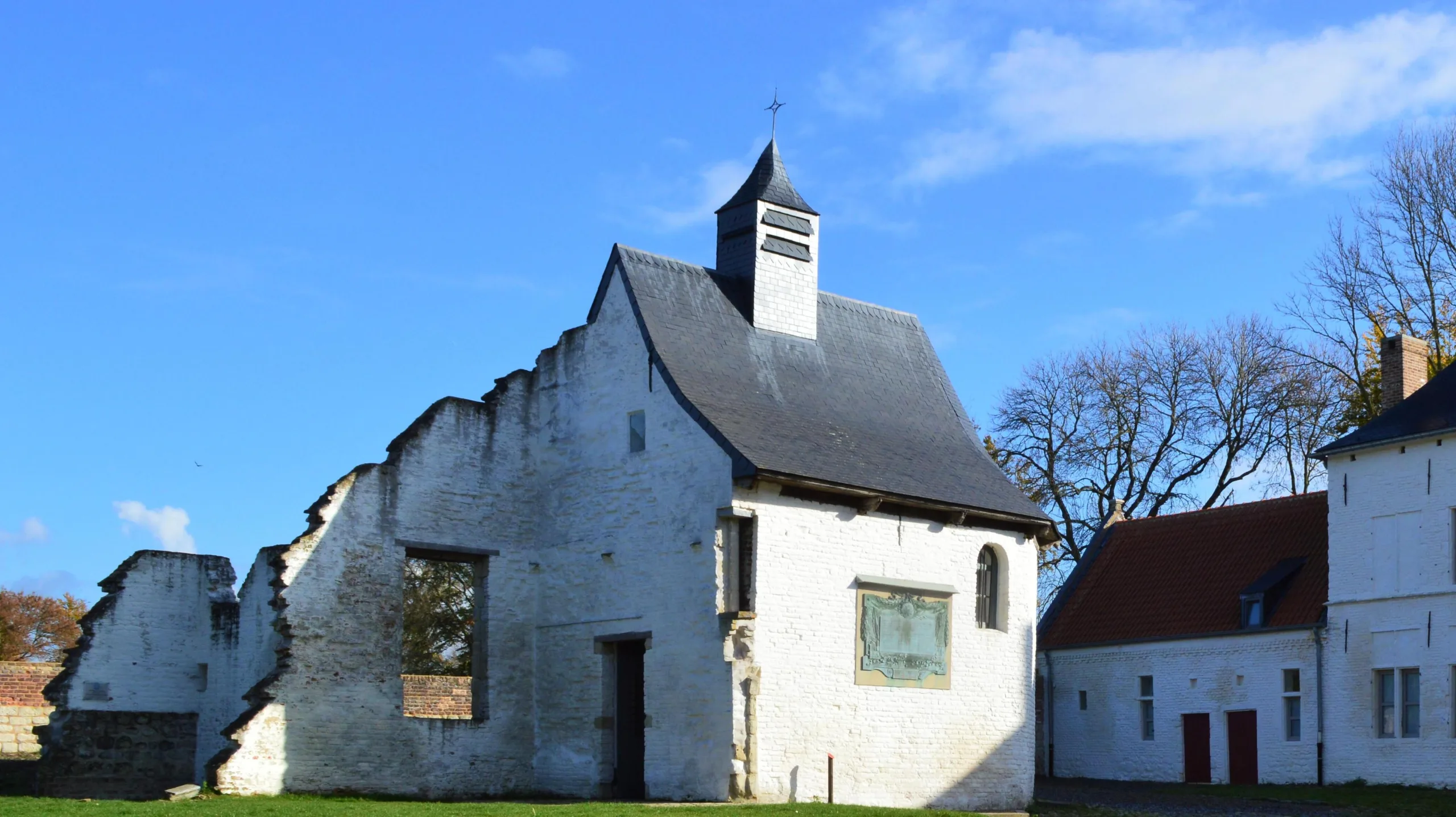 Chapelle de la ferme d’Hougoumont près du champ de bataille de Waterloo