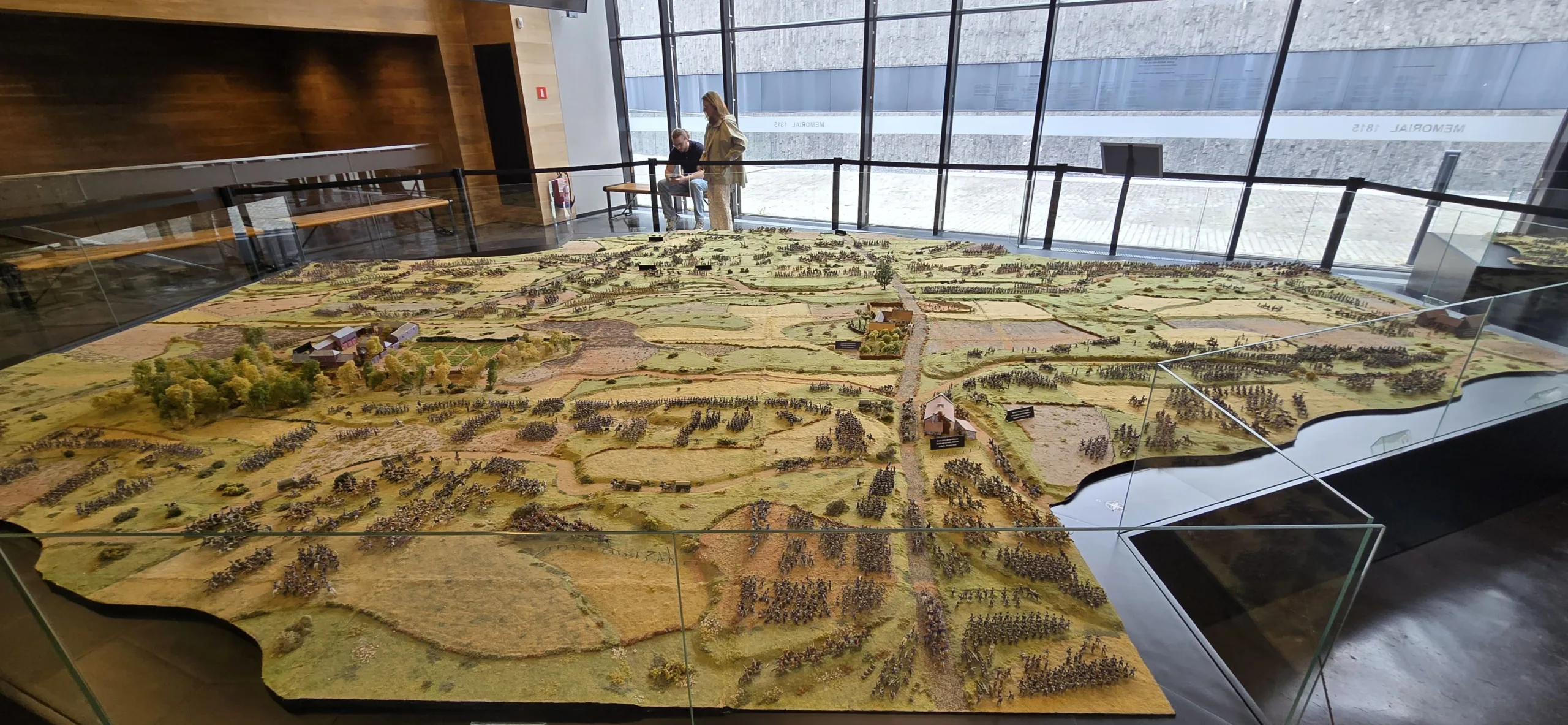 Maquette de la bataille de Waterloo au Mémorial 1815