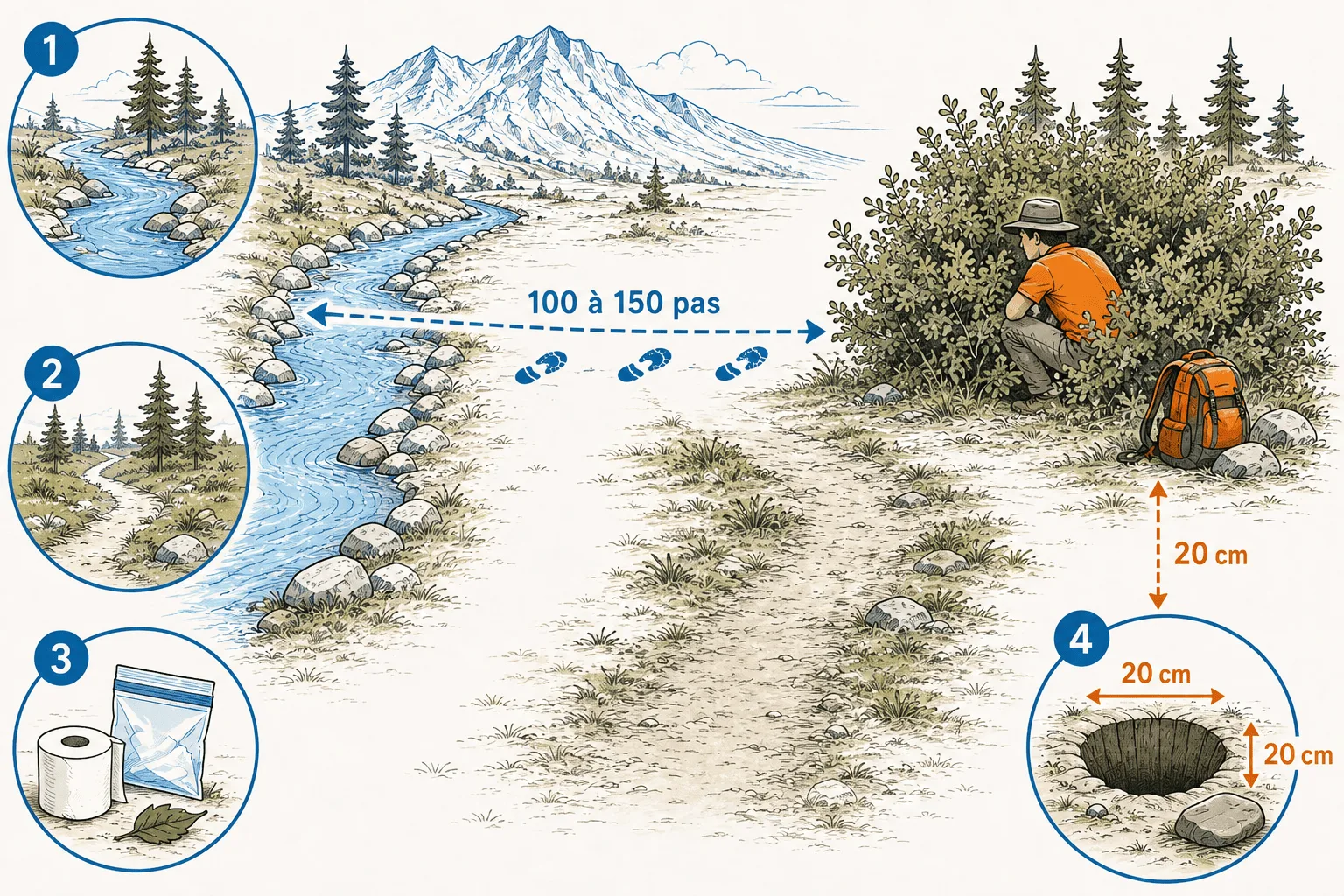 Un petit rappel des distances parce qu'un dessin vaut mille mots.