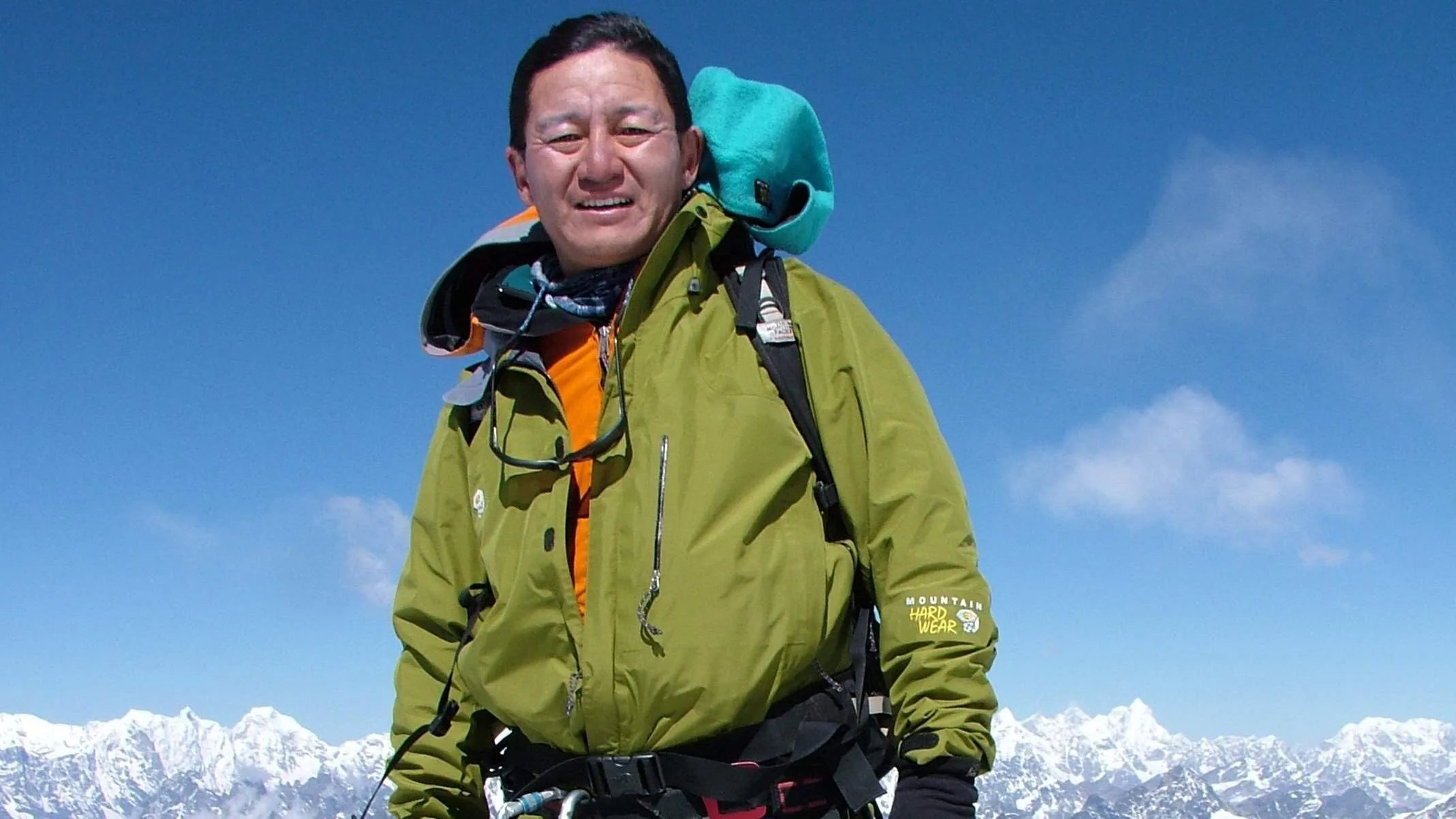 Jamling Tenzing Norgay au sommet d’Island Peak au Népal