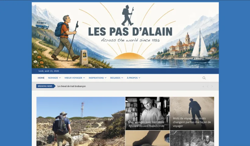 Nouvelle identié graphique pour le site "Les pas d'Alain"