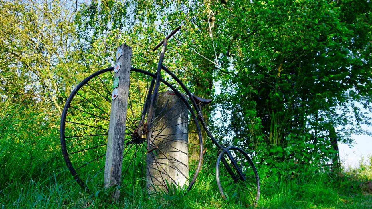 Le grand bi, abandonné par un cycliste distrait (c) Alain Demaret