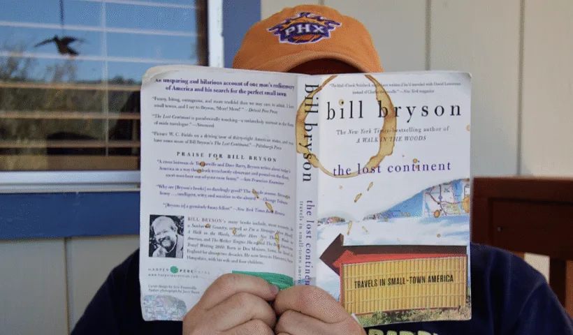 A Bill Bryson reader (c) Alan Levine on Flikr