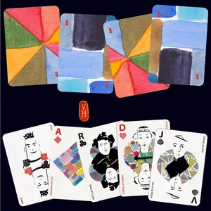 Mon jeu de carte dessiné par Virginie Houdet.